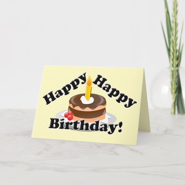 Carte Joyeux, Joyeux anniversaire ! (Devant)