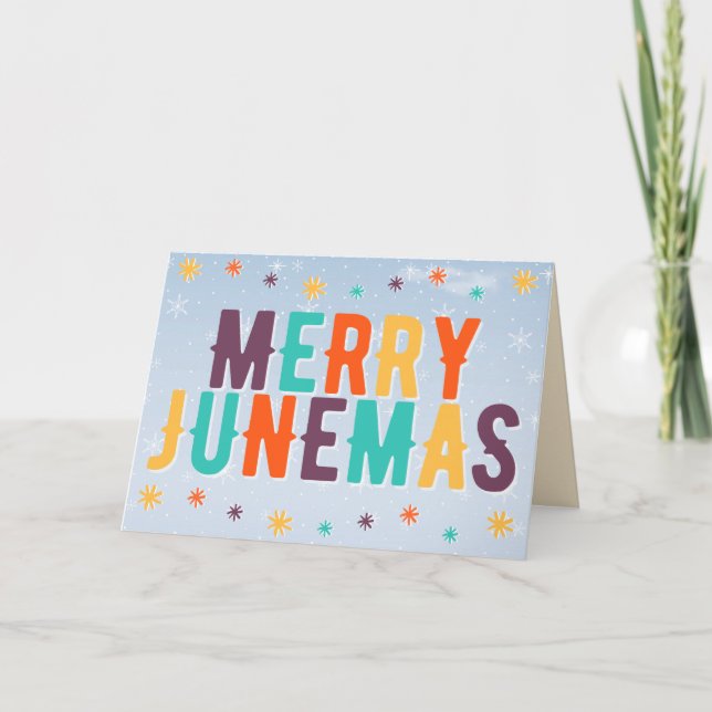Carte Joyeux Junemas colorée (Devant)