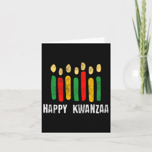 Carte Joyeux Kwanzaa Kinara Sept Bougies Principes De K