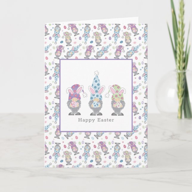 Carte Joyeux lapin de Pâques (Devant)