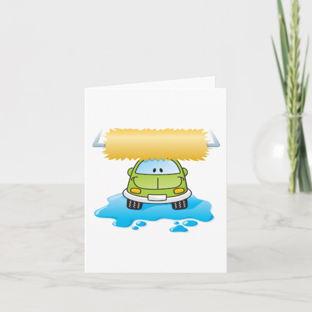 Carte Joyeux lavage de voiture (Devant)