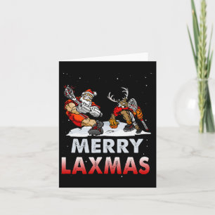 Carte Joyeux Laxmas laid de Noël Père Noël Reindee