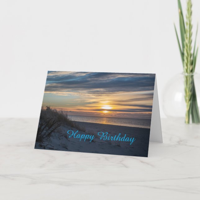 Carte Joyeux lever du soleil d'anniversaire (Devant)