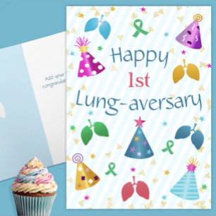 Carte Joyeux Lung-aversary Custom