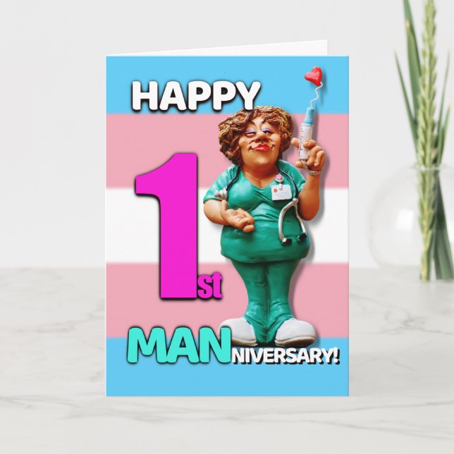 Carte Joyeux Manniversaire - Premier Anniversaire Sur T (Devant)