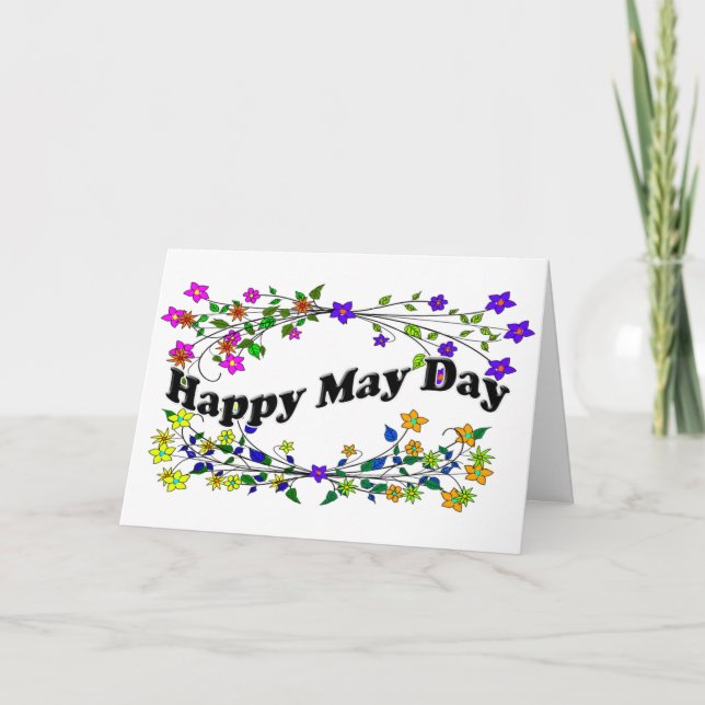 Carte Joyeux May Day (Devant)