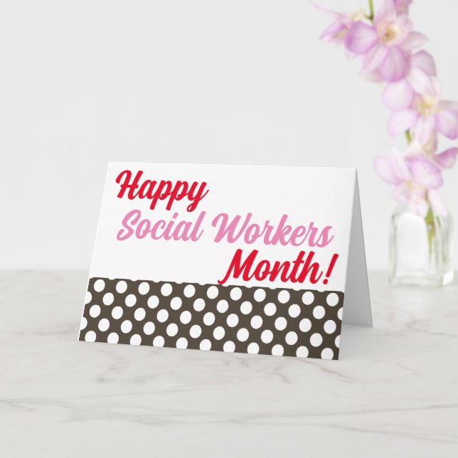Carte Joyeux Mois des travailleurs sociaux (Orchidée)