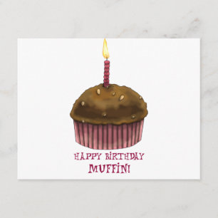 Carte Joyeux Muffin d'anniversaire