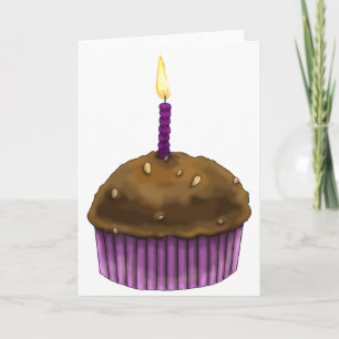Carte Joyeux Muffin d'anniversaire