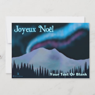 Carte Joyeux Noё l - Blue Aurora
