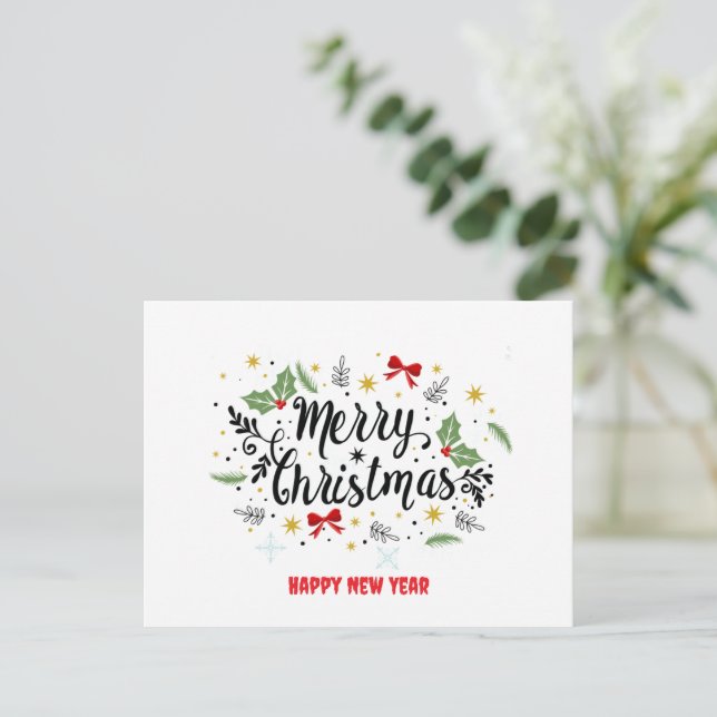 carte joyeux noël (Debout devant)