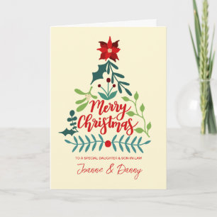 Carte Joyeux Noël à la fille et au gendre