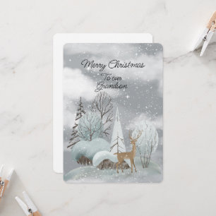 Carte Joyeux Noël À Notre Petit-Fils