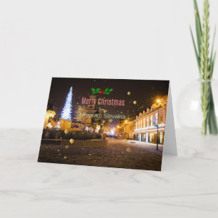 Carte Joyeux Noël à Poprad, Slovaquie