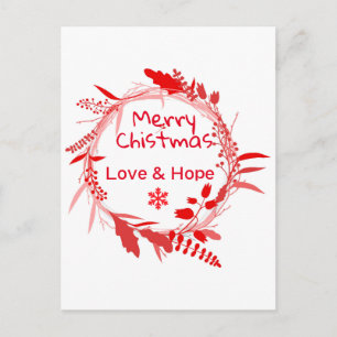 Carte Joyeux Noël Amour & Espoir