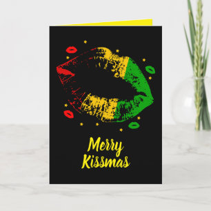 Carte Joyeux Noël Amour Rasta Jamaïcain