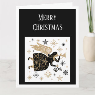 Carte Joyeux Noël Angel Stars Art