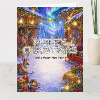 Carte Joyeux Noël au Pôle Nord