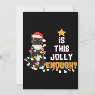 Carte Joyeux Noël aux chats 