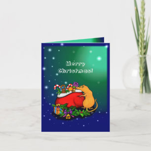 Carte Joyeux Noël avec Rat Prince