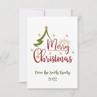 Carte Joyeux Noël blanc