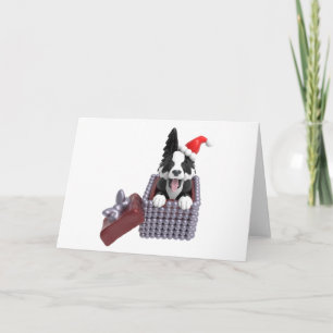 Carte Joyeux Noël Bordure Collie