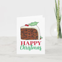 Joyeux Noël britannique British Cake Slice Festive