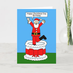 Carte Joyeux Noël Cartoon Père Noël