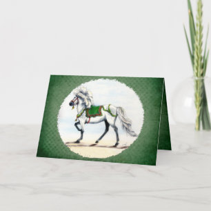 Carte Joyeux Noël Cheval Islandais
