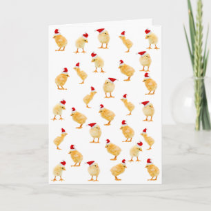 Carte Joyeux Noël Chicks