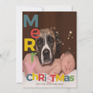 Carte Joyeux Noël coloré Photo