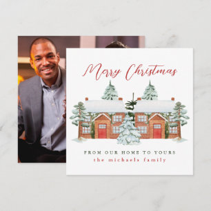 Carte Joyeux Noël de chez nous à votre photo