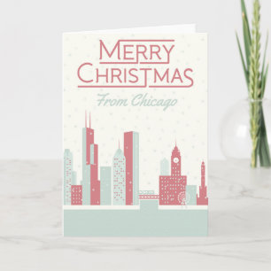 Carte Joyeux Noël de Chicago