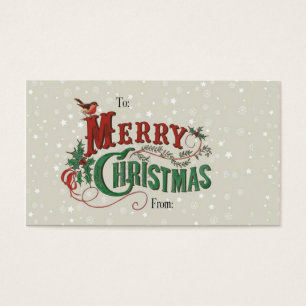 Carte Joyeux Noël "De et vers"
