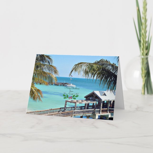 Carte Joyeux Noël de Key West, Floride (Devant)