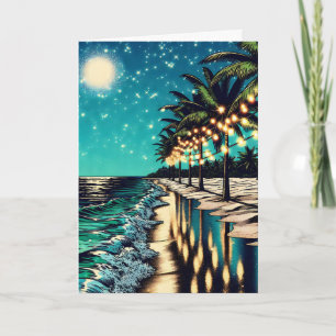 Carte Joyeux Noël de la Côte Personnalisé