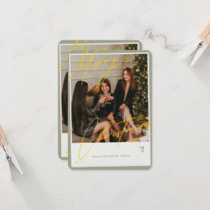 Carte Joyeux Noël de la part de la famille Patterson