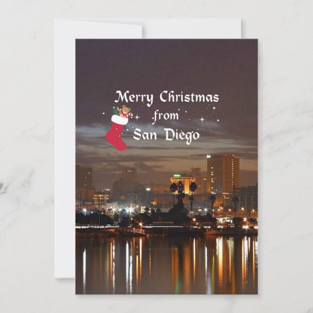 Carte Joyeux Noël de San Diego (Devant)
