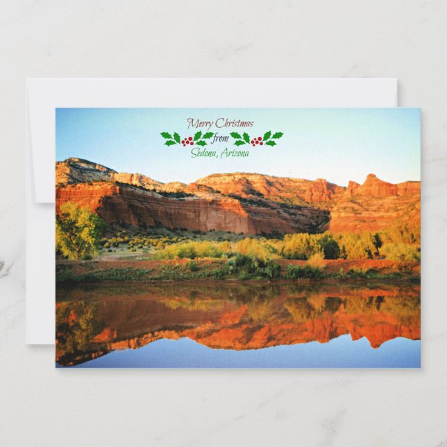 Carte Joyeux Noël de Sedona, Arizona (Devant)