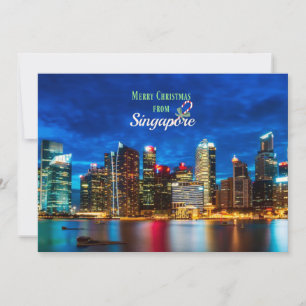 Carte Joyeux Noël de Singapour