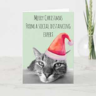Carte Joyeux Noël de Social Distances Expert Chat