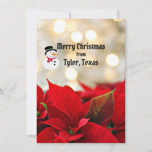Carte Joyeux Noël de Tyler, Texas