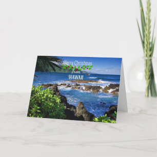 Carte Joyeux Noël d'Hawaii
