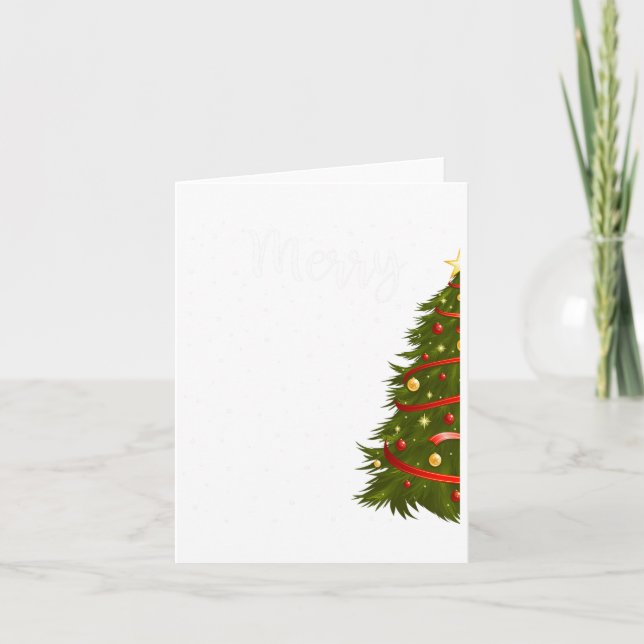 Carte Joyeux Noël Drôle Noël Arbre de Noël Couples (Devant)