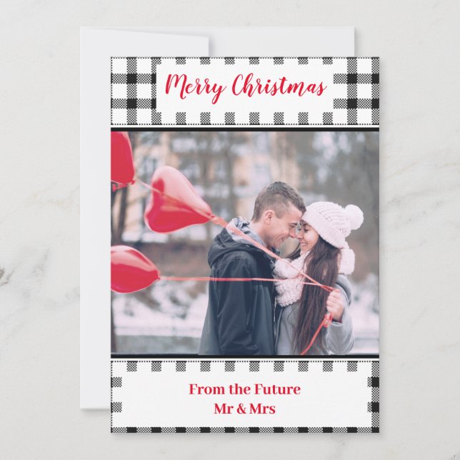 Carte Joyeux Noël du futur M. et Mme Card (Devant)