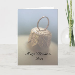 carte Joyeux Noël du patron