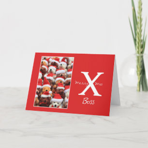 carte Joyeux Noël du patron