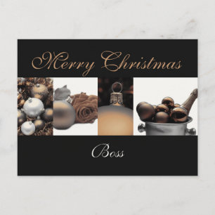 carte Joyeux Noël du patron