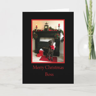 carte Joyeux Noël du patron