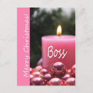 carte Joyeux Noël du patron